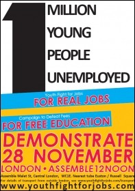 Youth Fight For Jobs leaflet