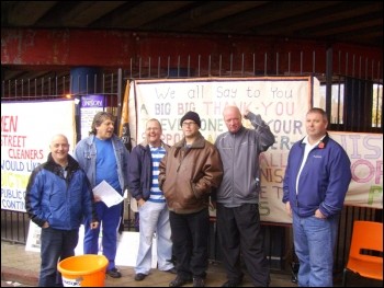 Leeds bin workers received marvellous support, photo Leeds Socialist Party