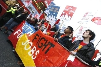 Youth Fight for Jobs demonstration 28 November 2009, photo Aleksandrs Ivanov 