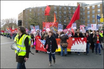 Youth Fight for Jobs demonstration 28 November 2009, photo Rob Emery