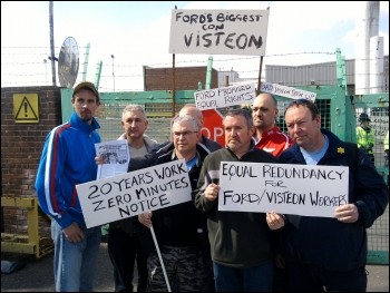 Visteon workers fighting back, photo Greg Maughan