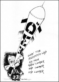 Former Prime Minister Tony Blair as Pinocchio - cartoon by Alan hardman