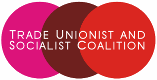 Trade Unionist and Socialist Coalition logo