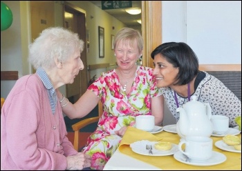 Social care for the elderly is under threat from councils across the UK, photo Joe D Miles for CQC (Creative Commons)