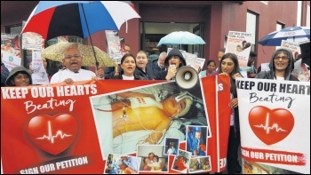 Campaigners marching to save the East Midlands Heart Unit, photo by Steve Score