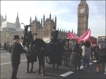 Funeral for the Post Office, London, 31.10.16, photo by Paula Mitchell