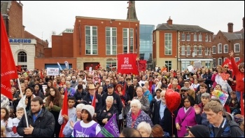 Glenfield unit cuts: Over 1,000 march Glenfield unit cuts: Over 1,000 march