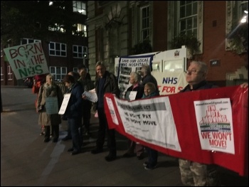 Housing and NHS campaigners unite to lobby Greenwich council photo Housing and NHS campaigners unite to lobby Greenwich council photo