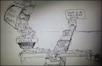 'Veolia Profit Machine' by Sheffield bin worker