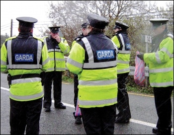 A strike threat by Irish police forced a major climbdown from the government over pay, photo by Shell to Sea (Creative Commons)