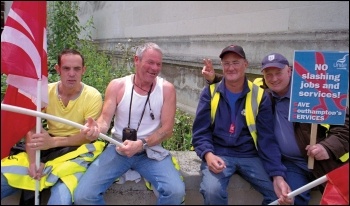 Anti-cuts protesters in Southampton, photo by Paul Mattsson
