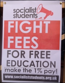 Socialist Student poster, Nov 2016, photo JB
