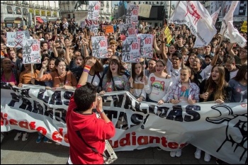 Spanish student strike, 26 October 2016, photo SE