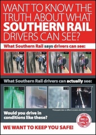 An Aslef leaflet explains what drivers can actually see from the cab