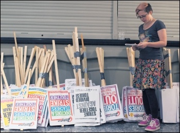 Placards like these cost money! photo Paul Mattsson