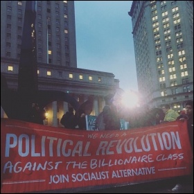 Socialist Alternative at the New York demo photo Socialist Alternative NYC