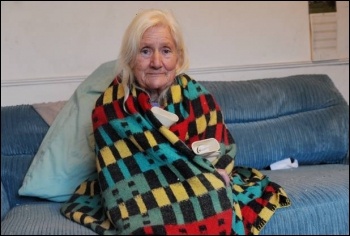 74-year-old Shirley Walsh had her heating cut off and couldn't afford to replace it