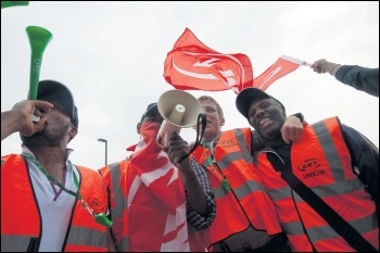 Affiliation to Labour does not gain anything for the RMT or assist Jeremy Corbyn against the Blairites under the conditions currently on offer, photo Paul Mattsson