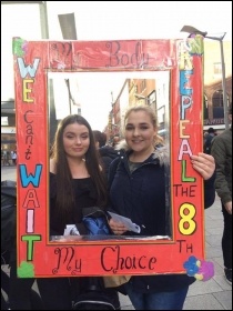 Campaigning for abortion rights by Rosa in Ireland