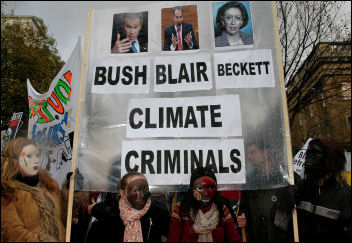 Climate change demo December 2005, photo Paul Mattsson