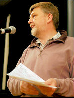 Dave Nellist at Socialist Party congress, photo Paul Mattsson