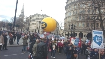 Save our NHS demo 4.3.17, photo by Siobhan Friel