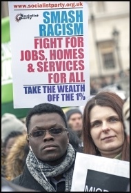 Marching against racism, photo Paul Mattsson