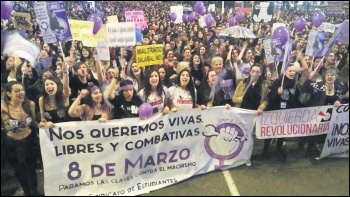 Izquierda Revolucionaria, the Socialist Party's co-thinkers in Spain, joined half a million others to march in Madrid, photo by CWI
