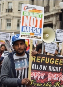 Anti-racism demo 18.3.17, photo Mary Finch