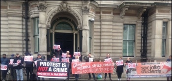 Protest outside Irish embassy, London, 23.3.17, photo Sarah Wrack Protest outside Irish embassy, London, 23.3.17, photo Sarah Wrack