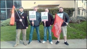 Fujitsu strike, Warrington