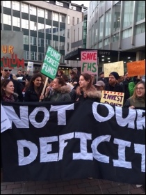 Forest Hill school picket line 21 March photo Lewisham Socialist Party