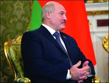 Belarus strongman president Lukashenko has been feeling the hot breath of workers' opposition in recent weeks photo kremlin.ru/CC