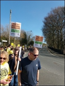 Bradford march against incinerator photo Bradford Socialist Party