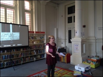 Helen Pattison introduces the film photo Mary Finch