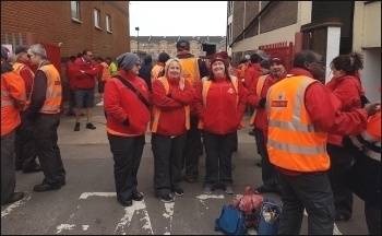 Royal Mail workers' walkout, 8.5.17, photo by E Mids CWU