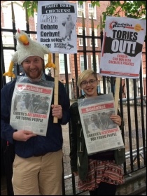 Why so chicken Theresa May? photo Claire Laker-Mansfield Why so chicken Theresa May? photo Claire Laker-Mansfield