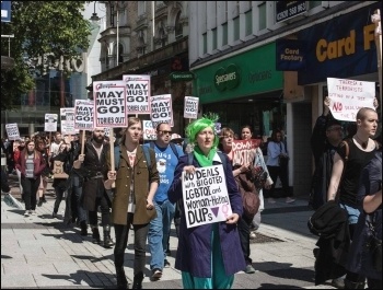 Cardiff demo, 10.6.17, photo by Taz Winkel-Opleier 