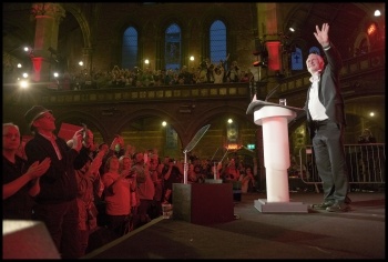Jeremy Corbyn at another election rally, photo Paul Mattsson Jeremy Corbyn at another election rally, photo Paul Mattsson
