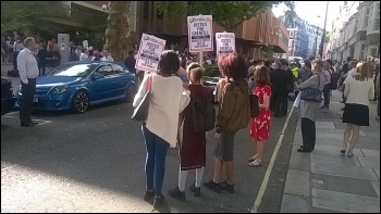 Outside Kensington town hall, 16.6.17, photo by Paul Kershaw
