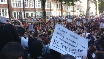 Demanding Justice for Grenfell, Kensington, Friday 16th June, photo James Ivens