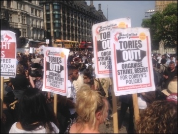 Tories Out protest, 21.6.17, photo by Sarah Wrack