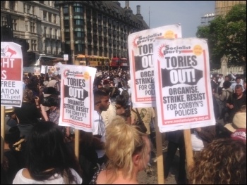 Tories Out protest, 21.6.17, photo by Sarah Wrack Tories Out protest, 21.6.17, photo by Sarah Wrack