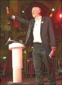 Jeremy Corbyn speaking in Islington, June 2017, photo Paul Mattsson