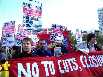 NHS demonstration, 1 November 2006, photo Alison Hill