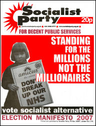 Socialist party election manifesto 2007