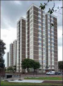 Rock Terrace tower blocks in Newcastle, photo by Stephen Richards/CC