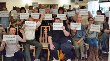 Socialist Party public meeting in defence of Chatsworth rehab ward, 3.8.17, photo Paul Tooley-Okonkwo