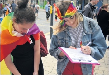 Pride should be a political event, photo Mary Finch