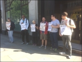 Outside the Kazakhstan embassy, photo by SP